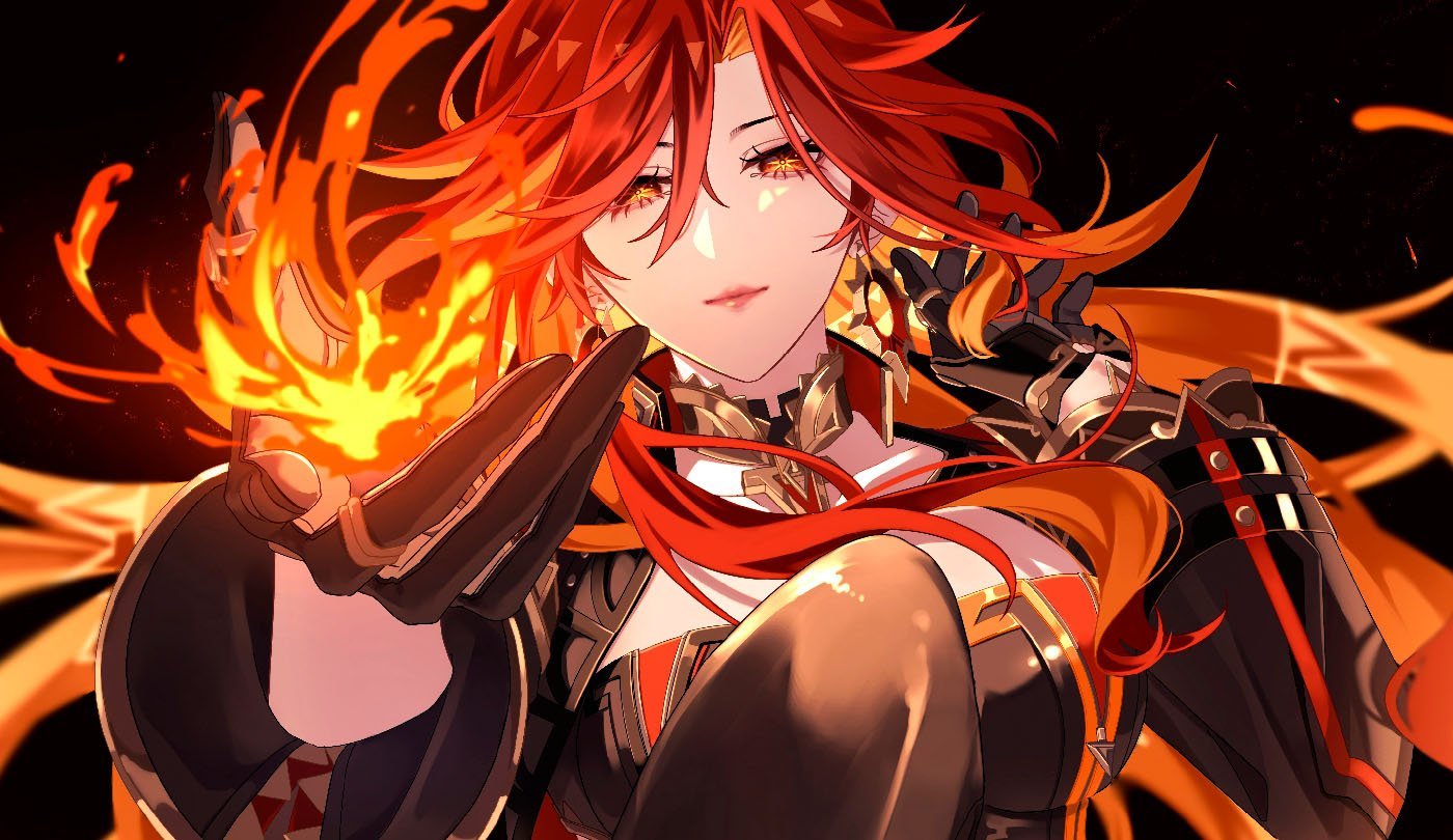 Источник: zerochan.net / Мавуика из Genshin Impact