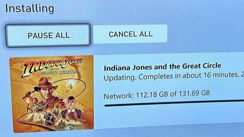 Источник: X / Размер Indiana Jones and the Great Circle