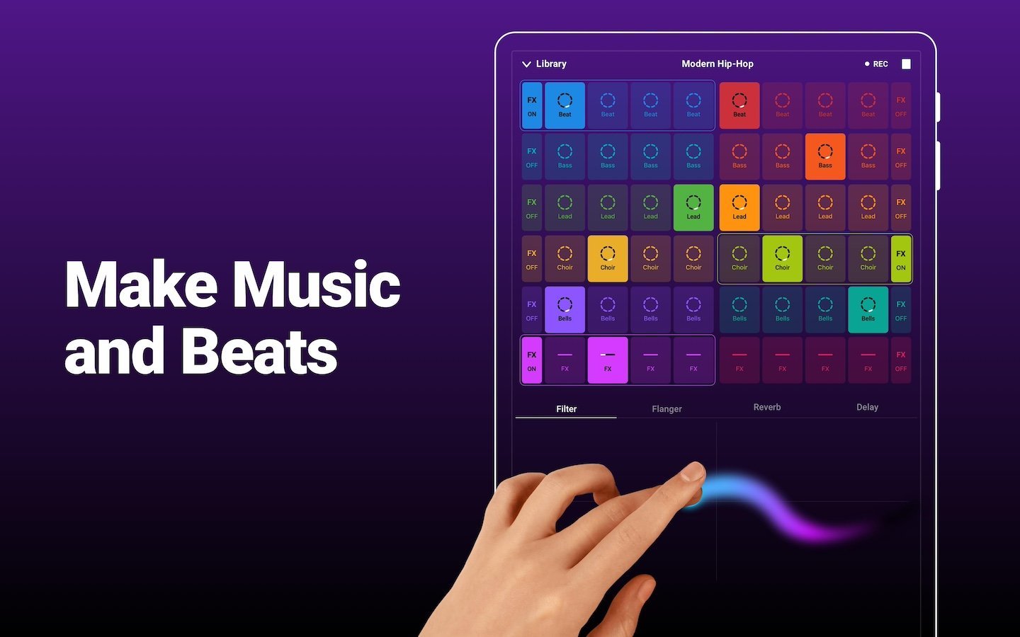 Источник: GrovePad / Приложение для создания музыки на Android