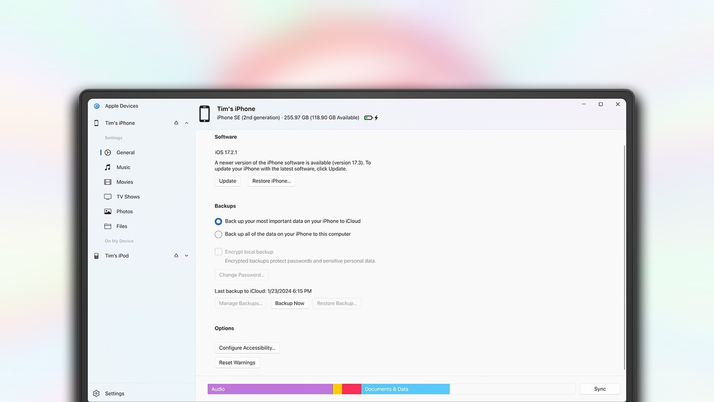 Источник: Microsoft Store / Приложение Apple Devices