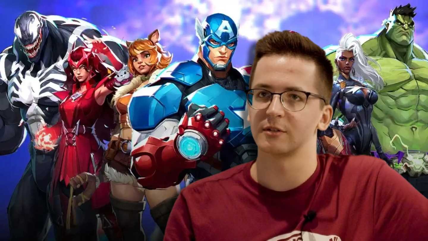 Recrent на фоне героев Marvel Rivals