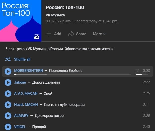 VK Музыка