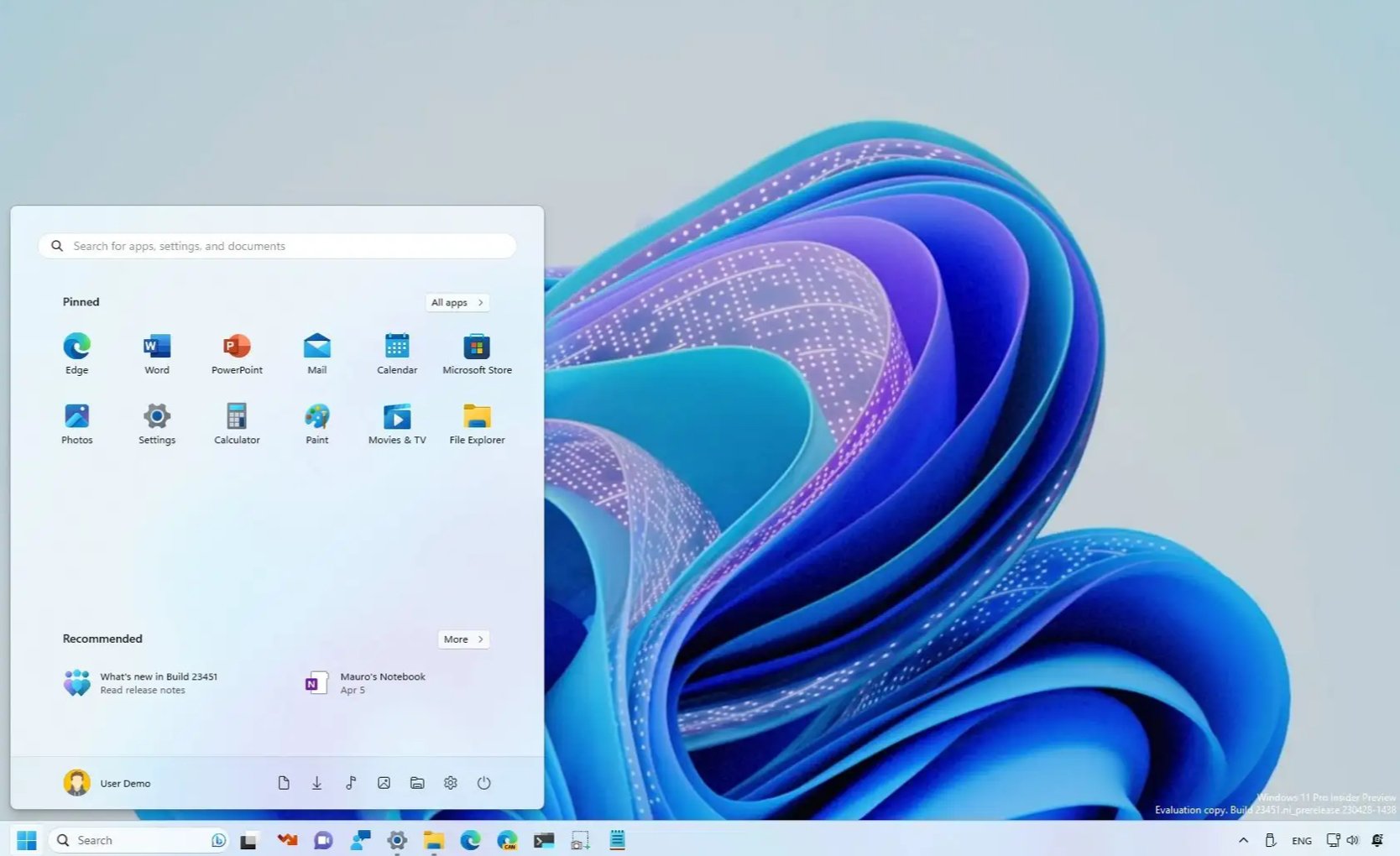 Источник: Pureinfotech / Рабочий стол Windows 11 23H2