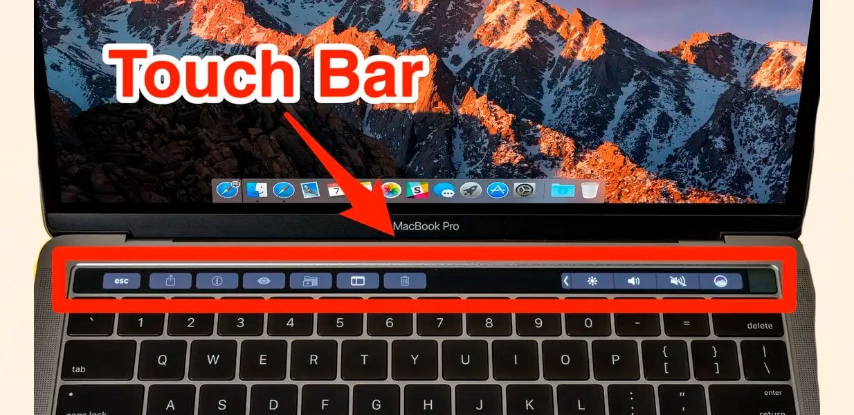 Источник: CQ.ru, кадр businessinsider.com / Местоположение сенсорной полоски Touch Bar
