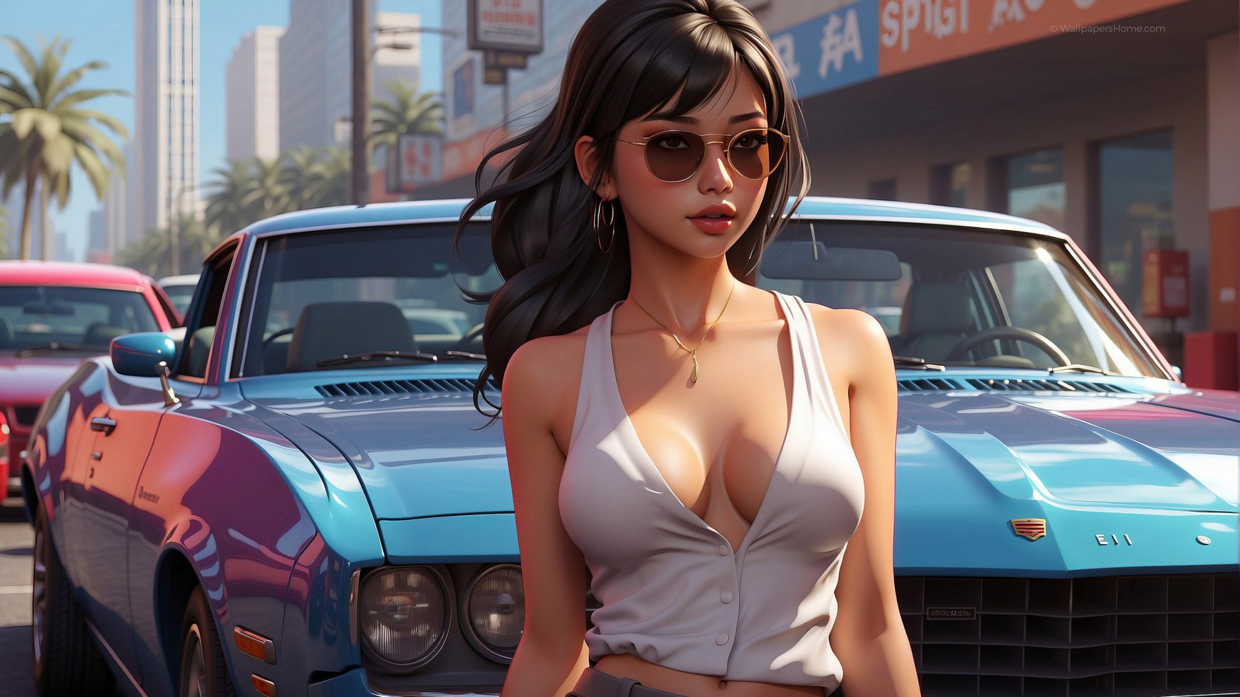 Источник: wallpapershome.com / фан-арт по GTA 6