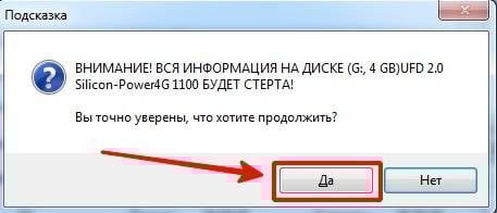 Источник: ultraiso.info / Подтверждение записи образа