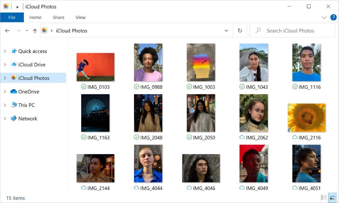 Источник: Apple / Интерфейс раздела «Фото iCloud»