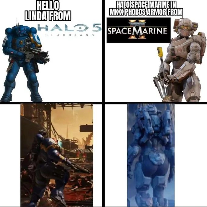 Источник: Reddit / Мем по Warhammer 40K: Space Marine 2