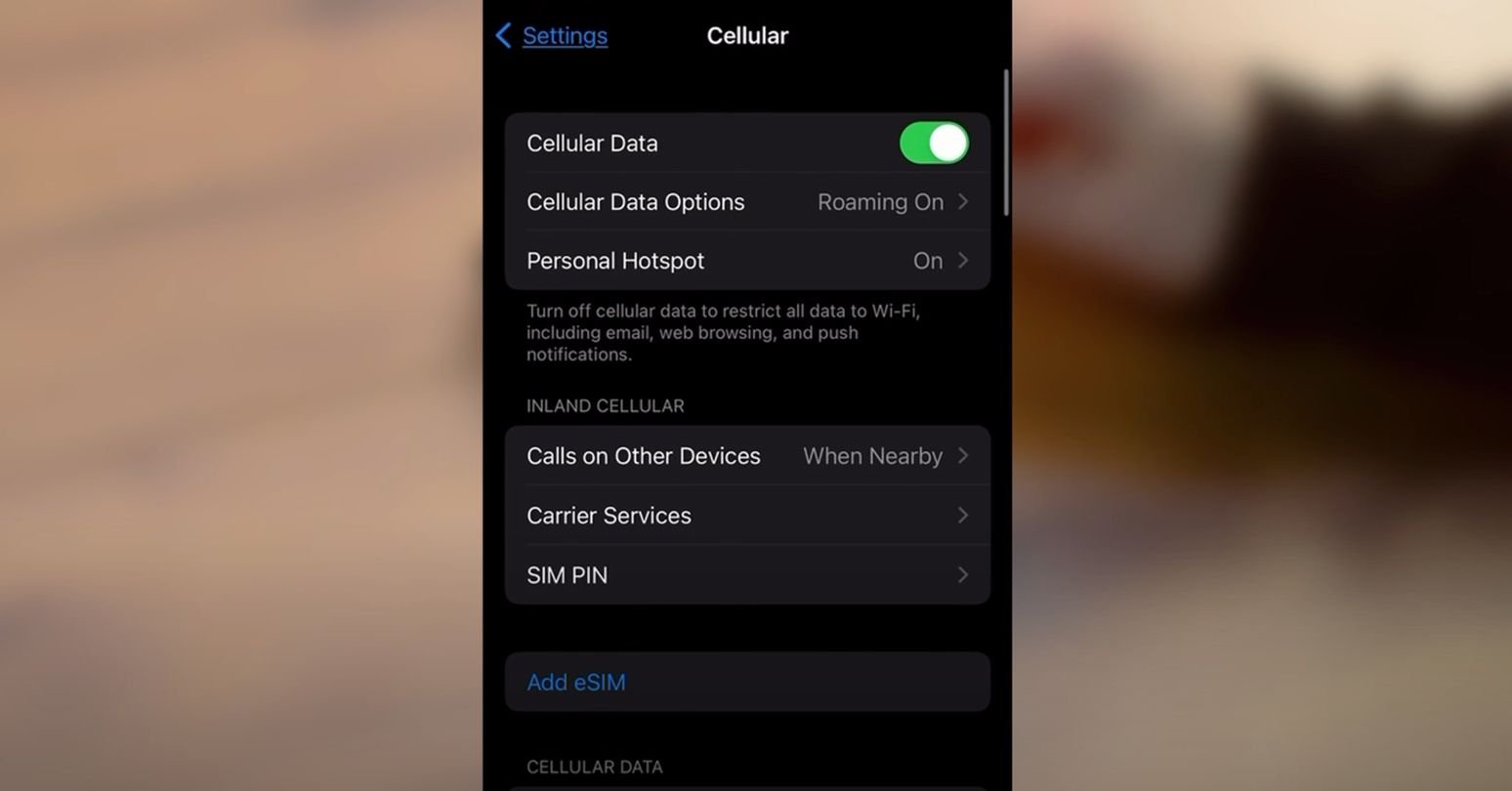 Источник: Inland Cellular / Включение VoLTE
