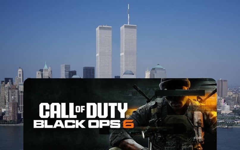 Источник: VK / Постер Call of Duty: Black Ops 6 на фоне башен-близнецов