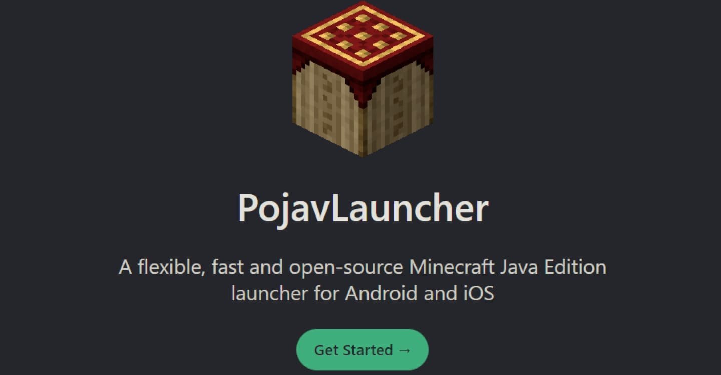 Источник: Pojavlauncherteam / Стартовая страница PojavLauncher