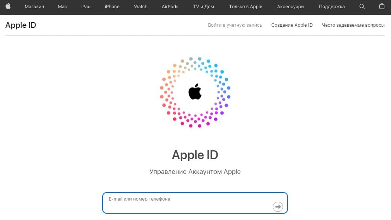Источник: CQ.ru / Скриншот ввода Apple ID