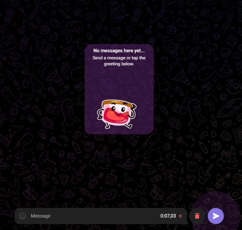 Источник CQ.RU / Удаление голосового сообщения в Telegram