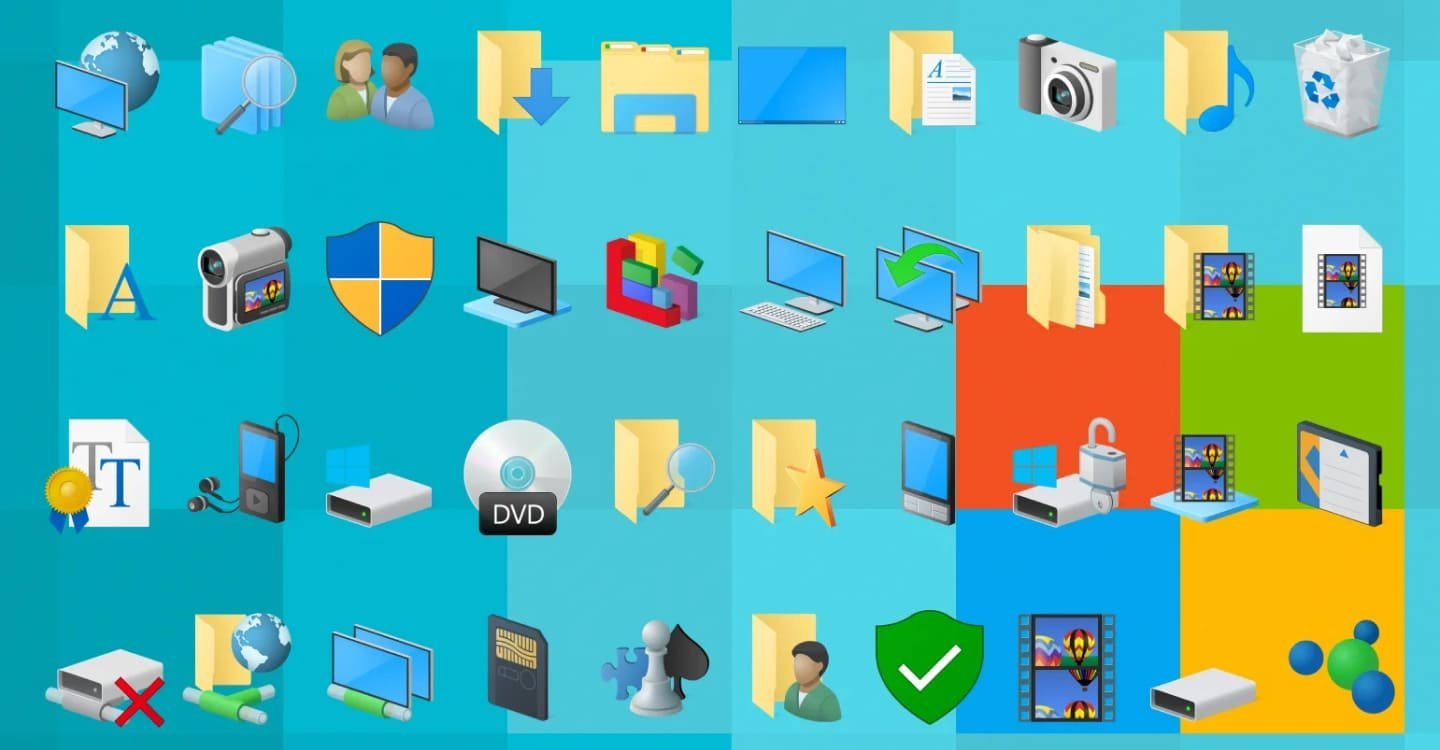 Источник: wincore.ru / Иконки Windows 10