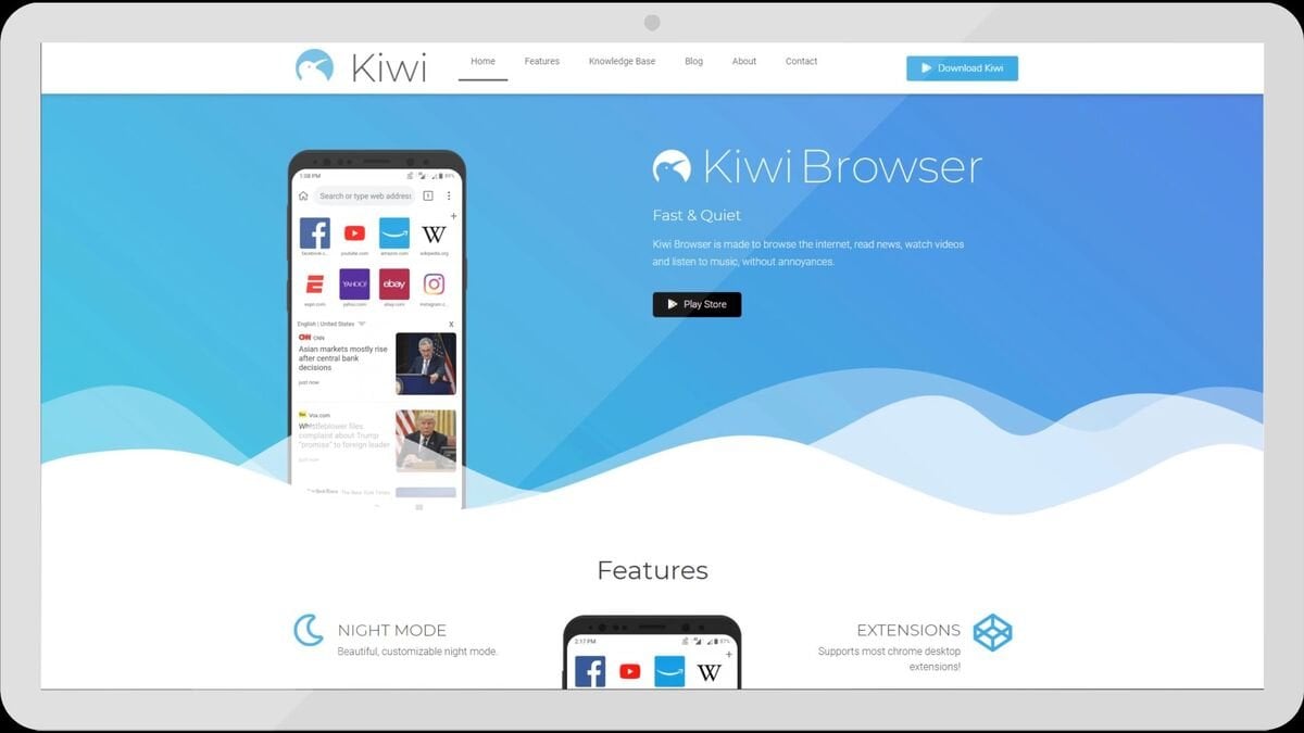 Источник: Achintya.design / Браузер Kiwi Browser
