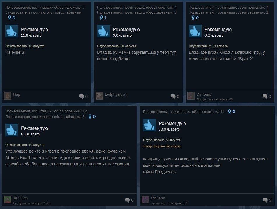 Источник: Steam / Отзывы на VLADiK BRUTAL