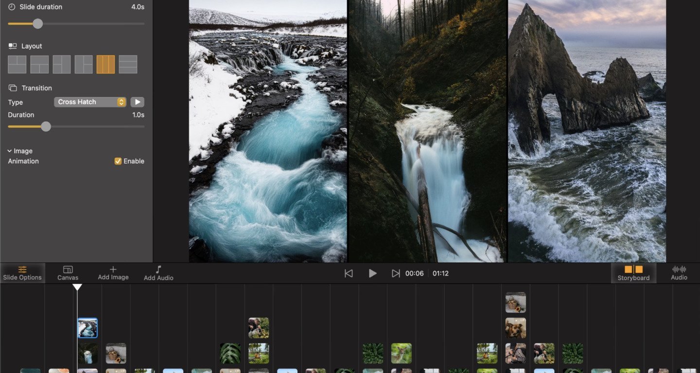 Источник Pic Music / Интерфейс Pic Music Slideshow Maker