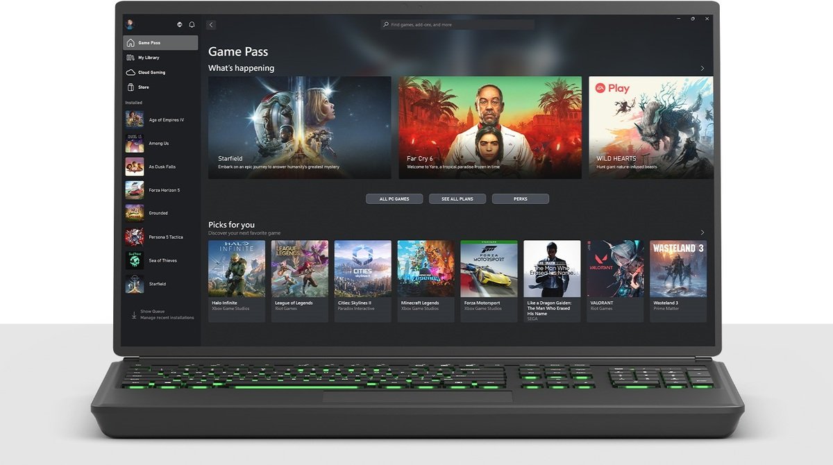 Источник: Xbox  / Приложение Xbox на ноутбуке