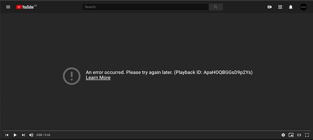 Источник: Brave Community / Ошибка видео на YouTube