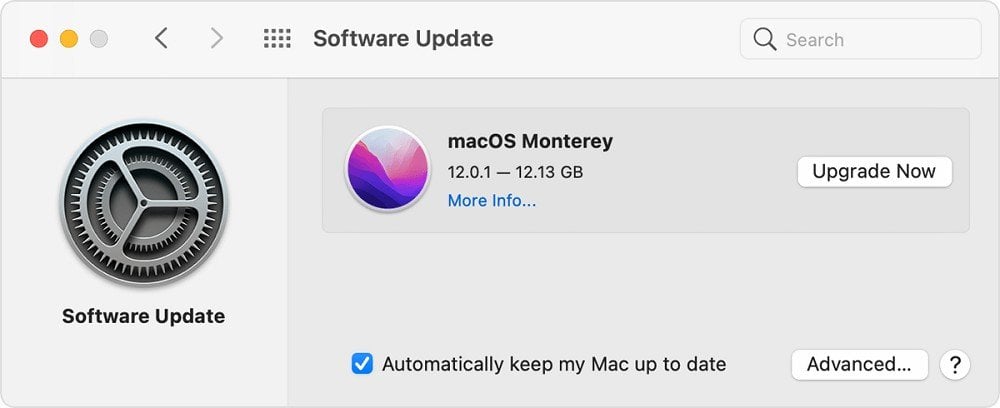 Источник: ServiceNow / Проверка обновлений для MacOS