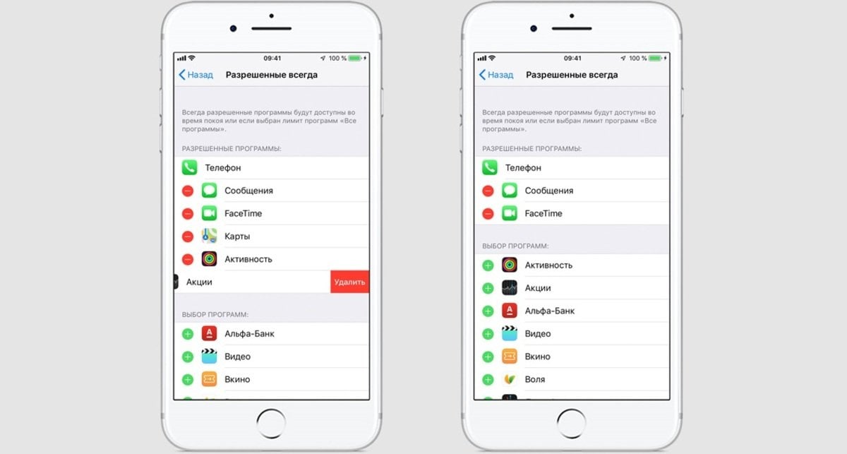 Источник: Re-store / Вкладка «Разрешенные всегда»