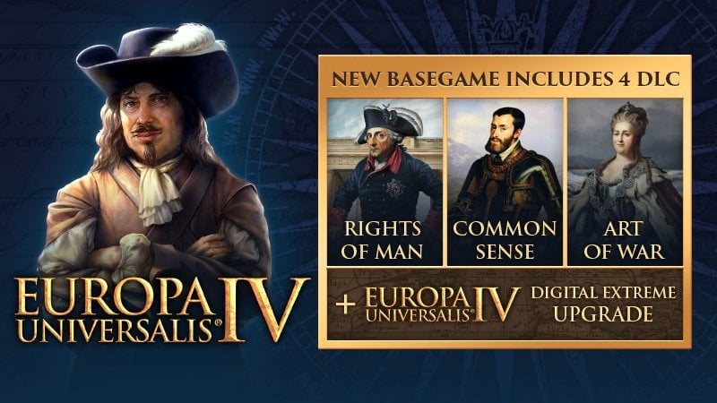 Источник: Steam / 4 дополнения для Europa Universalis 4 станут бесплатными