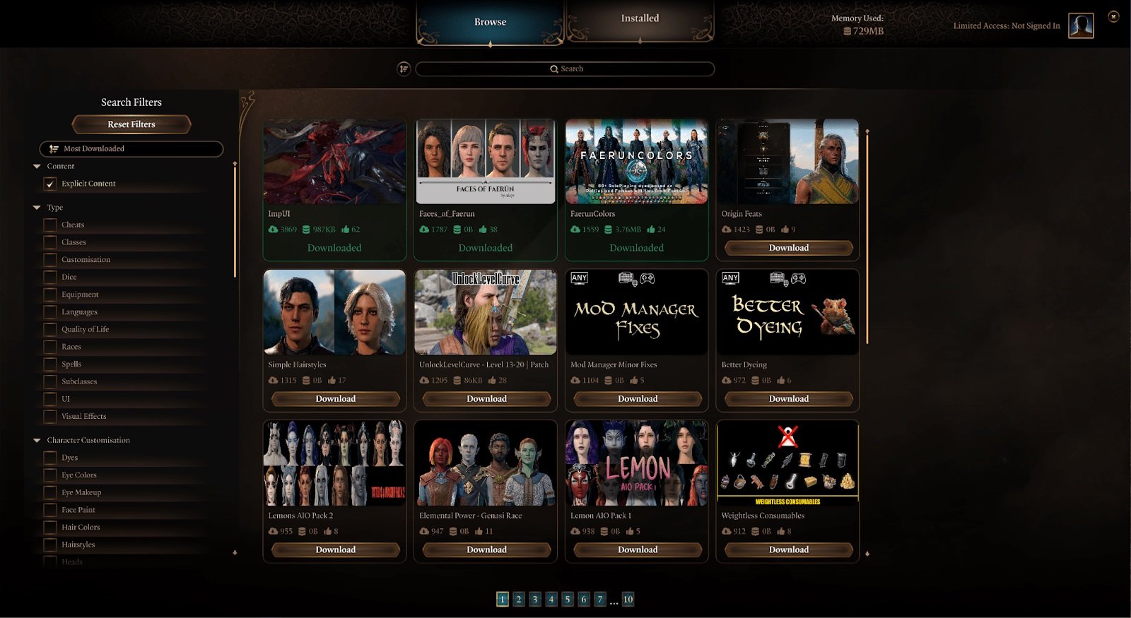 Источник: Larian Studios / В Baldur's Gate 3 добавили менеджер модов