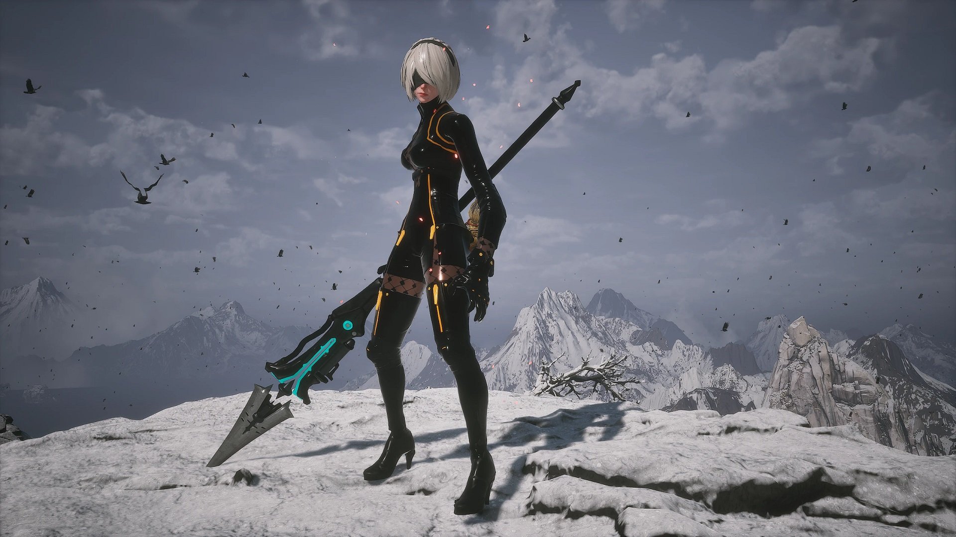 Источник: NexusMods / Мод на 2B для Black Myth: Wukong