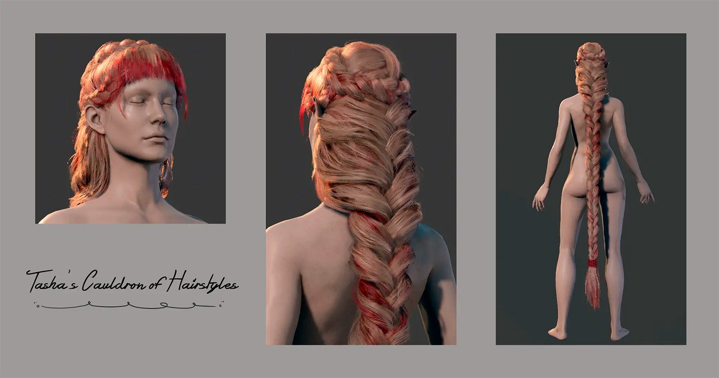 Источник: nexusmods.com / Мод Tasha's Cauldron of Hairstyles