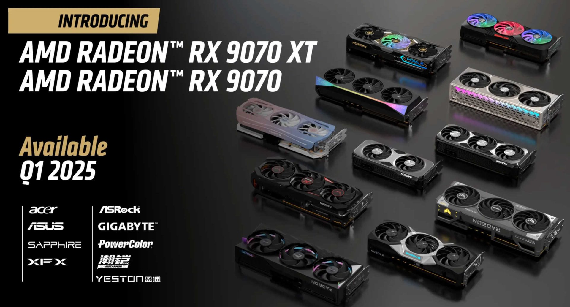 Источник: CES 2025 / AMD анонсировала видеокарты Radeon RX 9070 XT и Radeon RX 9070