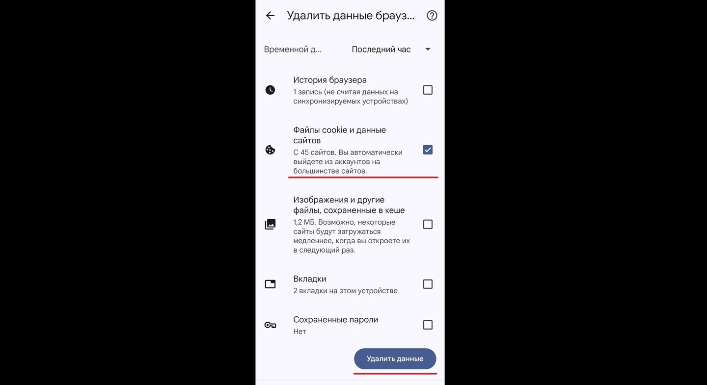 Источник: CQ / Удаление cookie на Chrome
