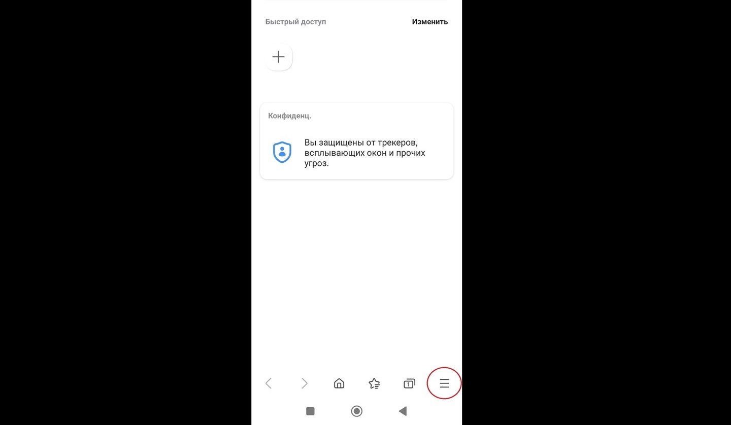 Источник: CQ / Переход в настройки Samsung Internet Browser