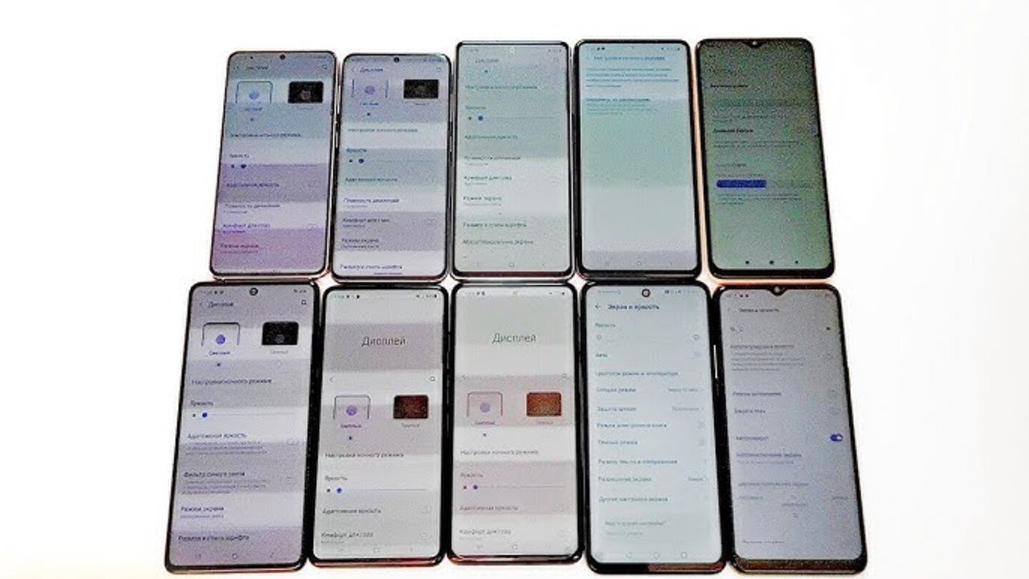Источник: YouTube / ШИМ на разных моделях Samsung