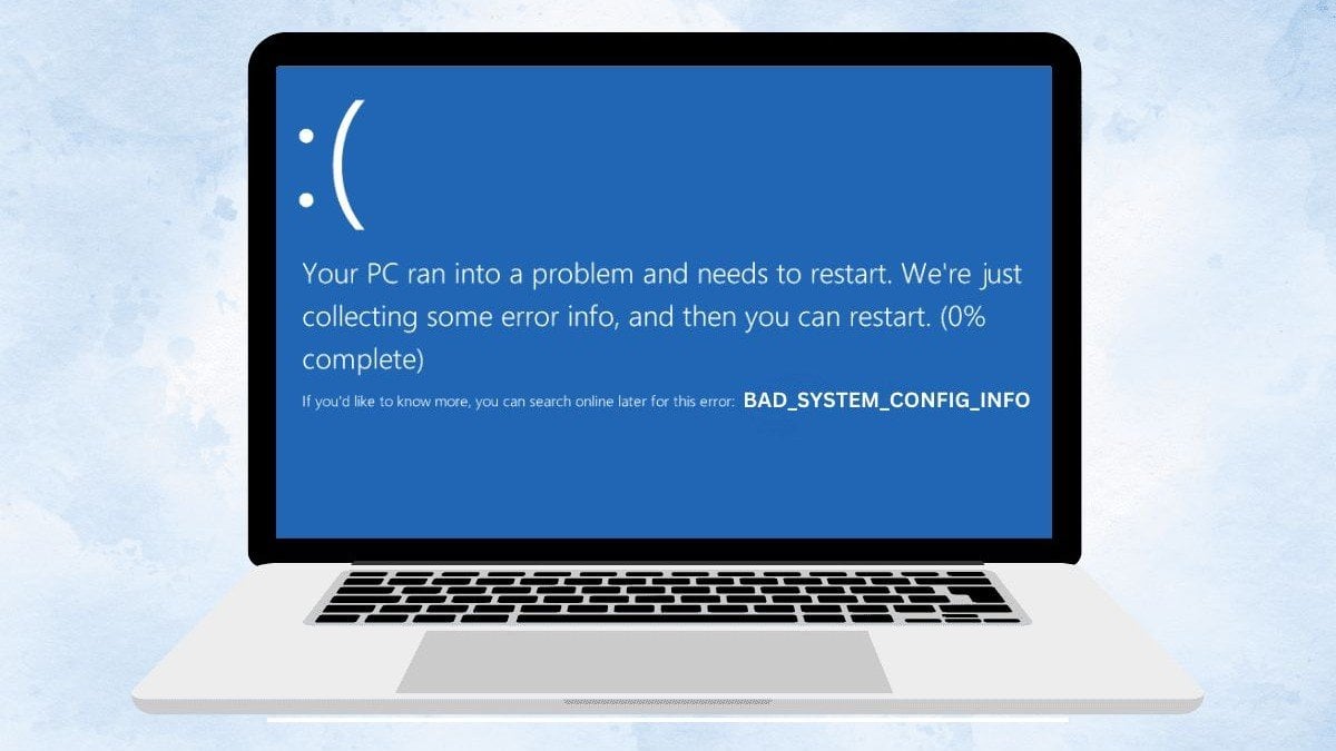 Ошибка BAD SYSTEM CONFIG INFO в Windows  причины и решения