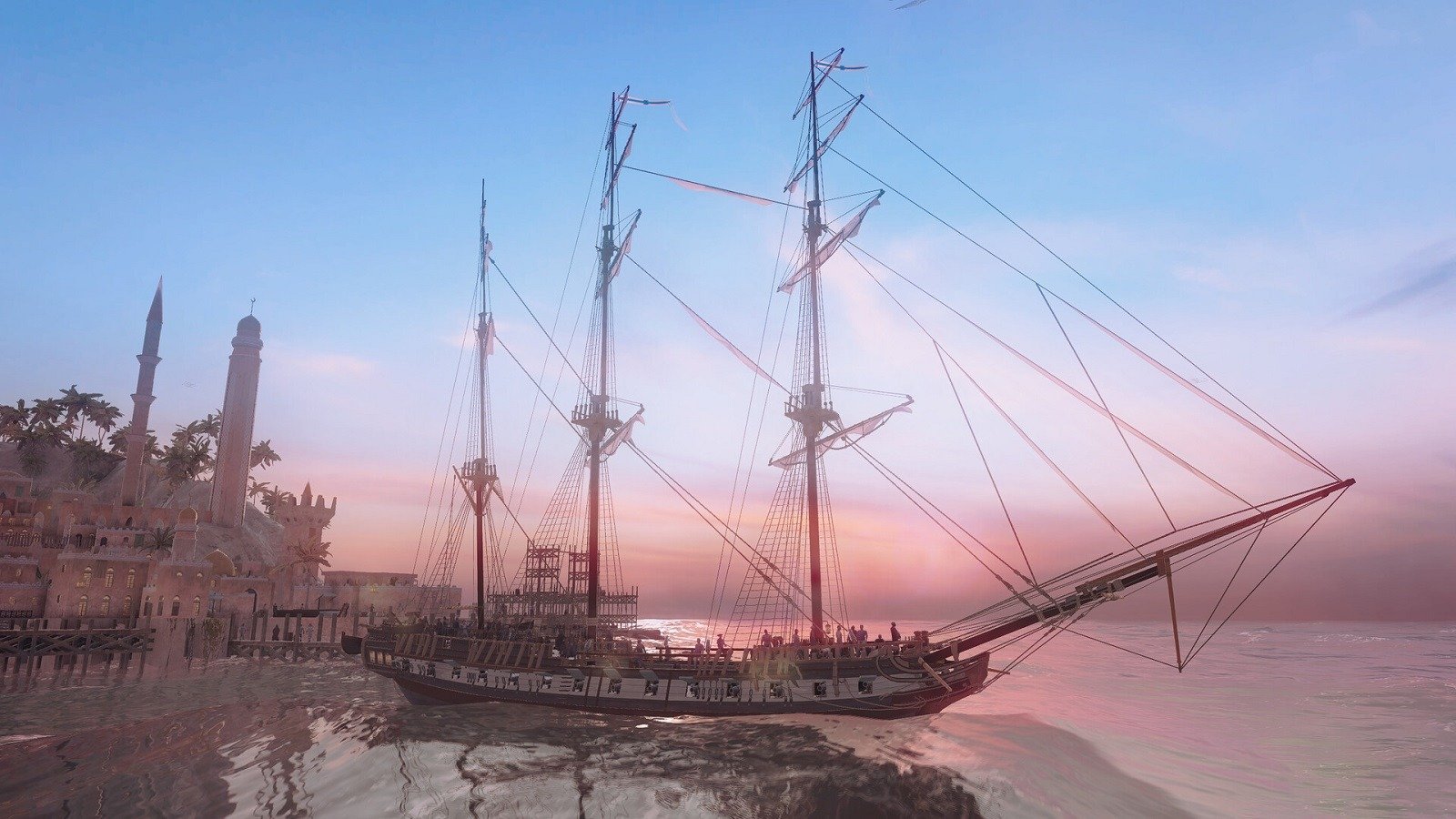 В Steam стал доступен бесплатный ММОсимулятор парусников World of Sea Battle