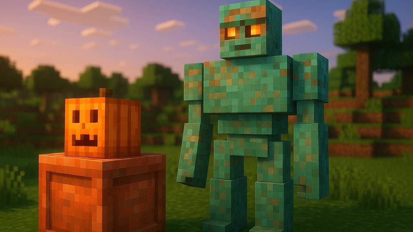 Медный голем в Minecraft