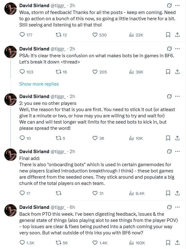 Посты Дэвида Сирленда