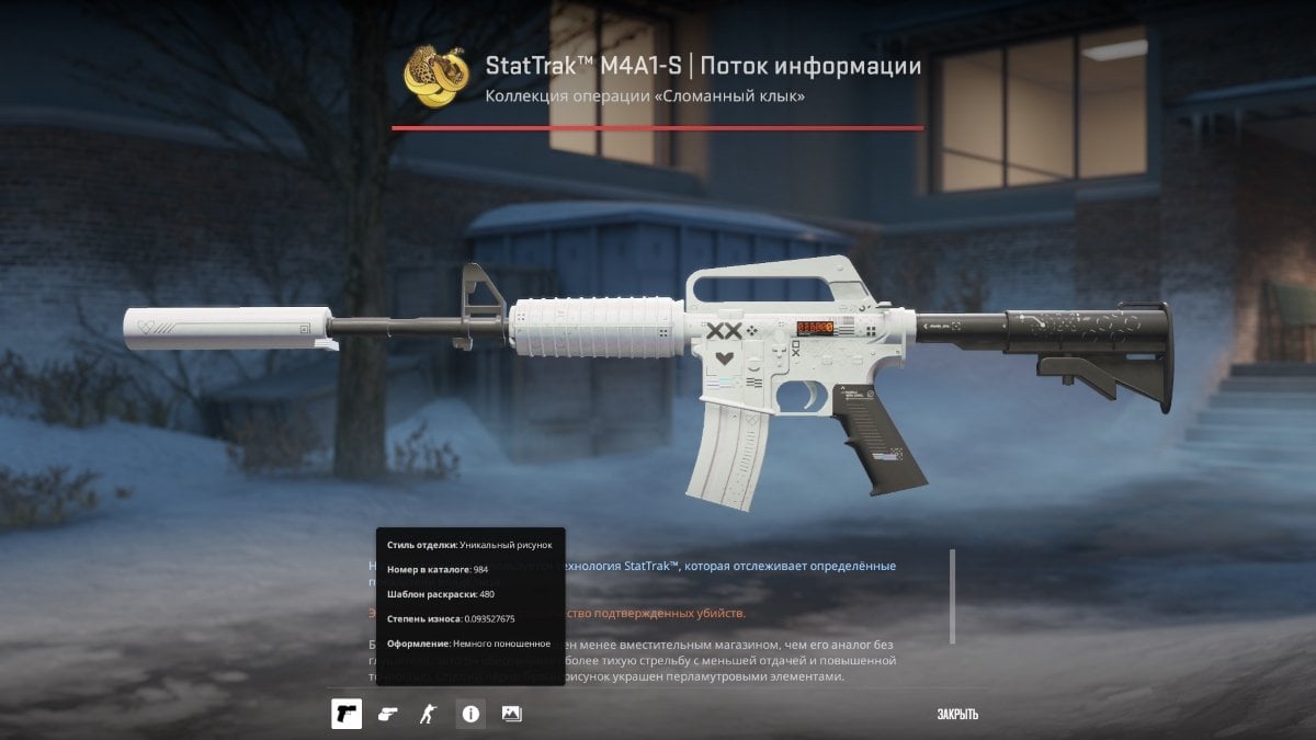 Источник: CQ.ru / M4A1-S | Printstream (Немного поношенное)