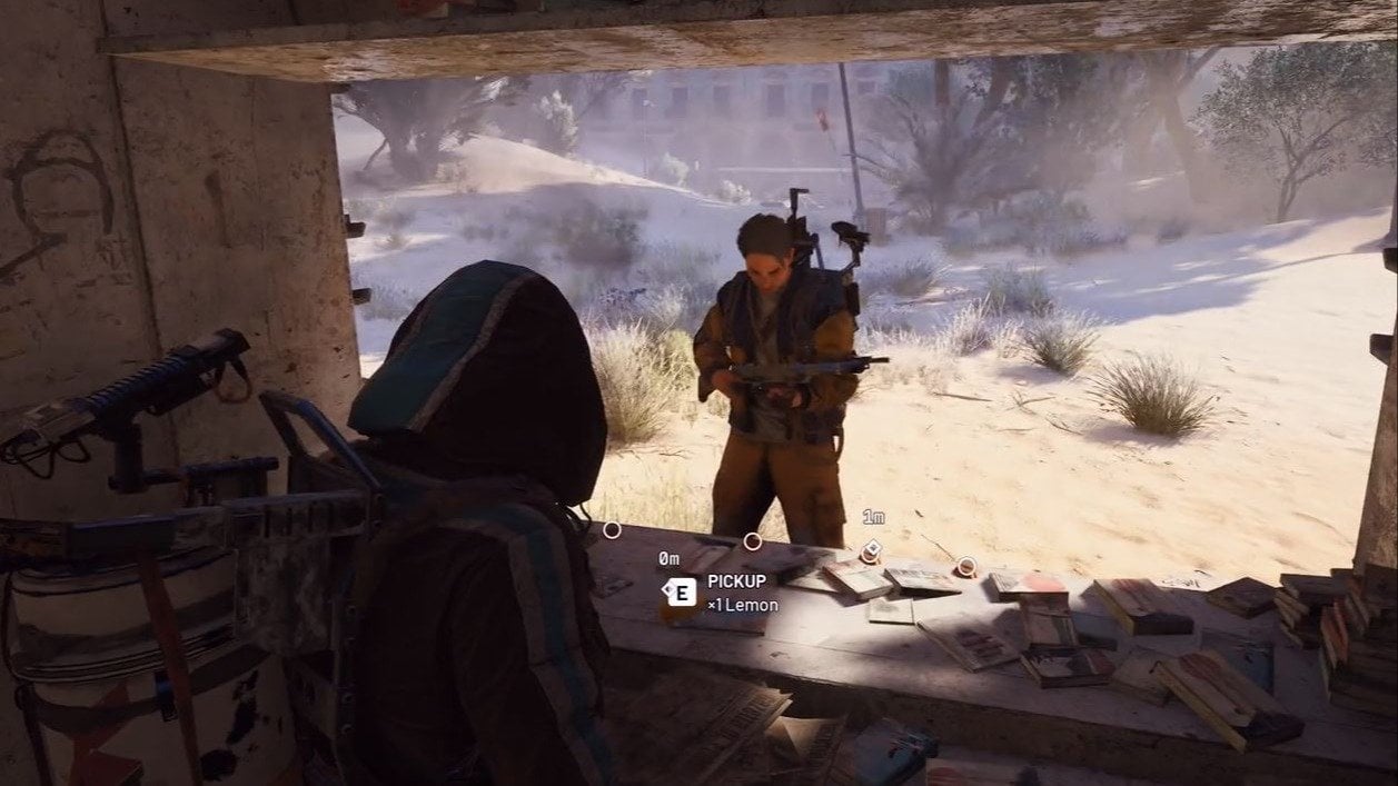 Игрок открыл бизнес в Arc Raiders  парень продает фрукты рейдерам