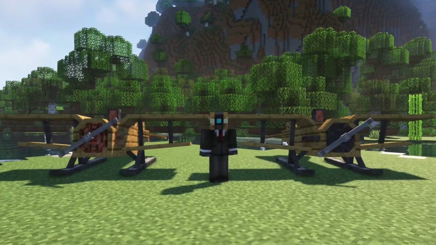 Источник: CQ.ru / Моды на самолеты в Minecraft