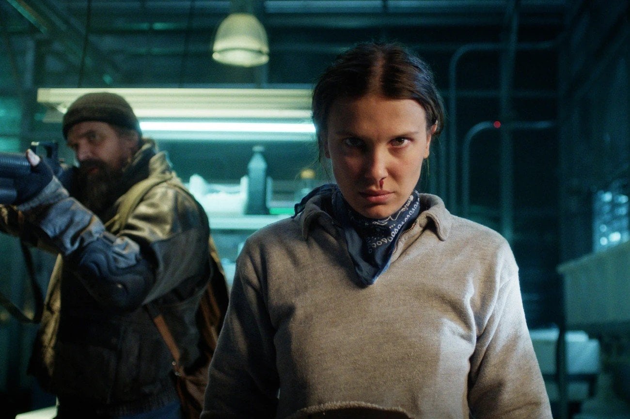 Милли Бобби Браун в роли Одиннадцать в пятом сезоне «Очень странных дел» / Netflix