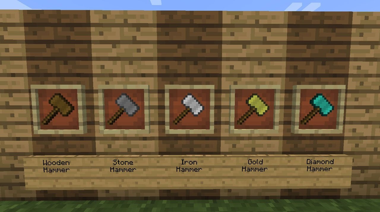 Скриншот CQ.ru / Варианты молота в моде Tinkers’ Construct