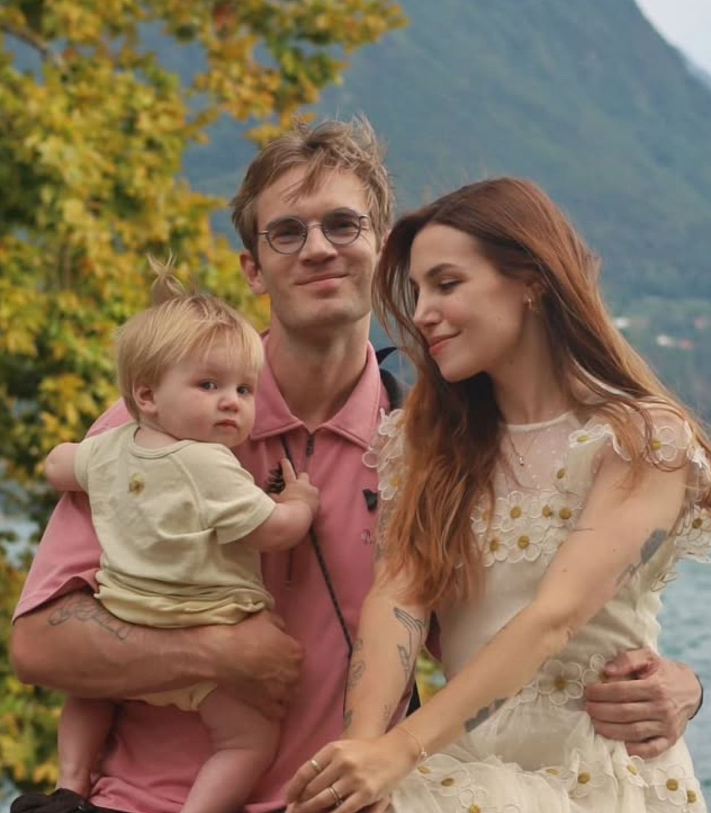 Пьюдипай с Женой Марцией и сыном Бьорном