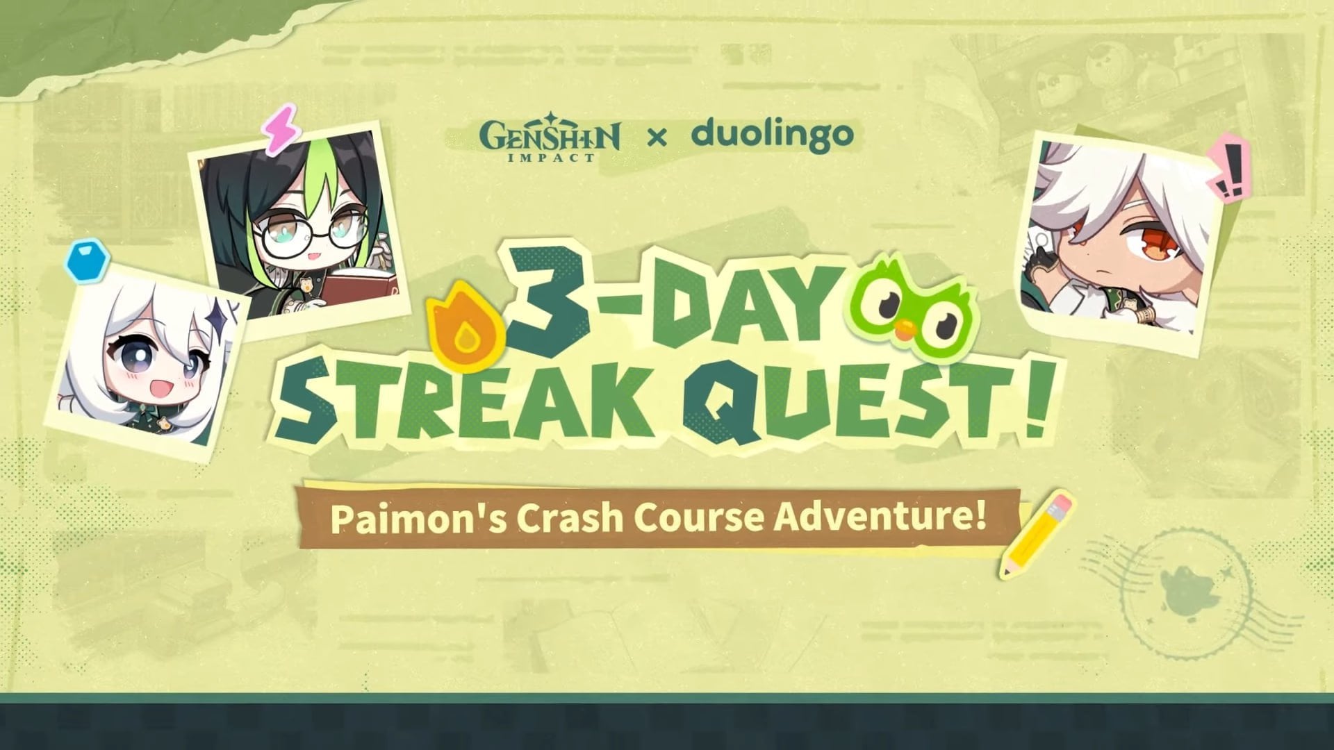 Genshin Impact x Duolingo