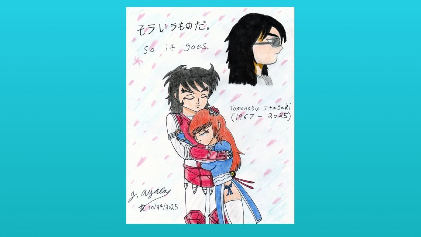 Источник: скриншот CQ.ru / Наивный, но искренний рисунок одного из фанатов Dead or Alive