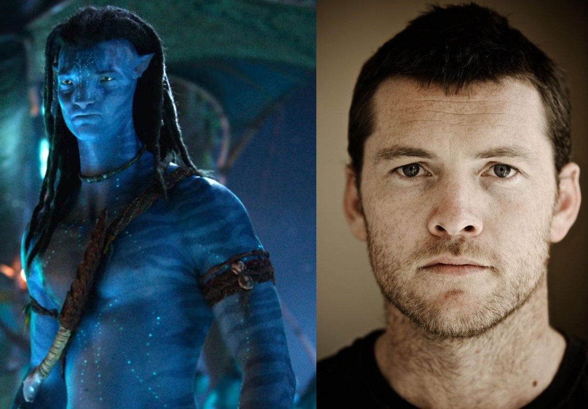 Уортингтон в фильме (слева) и в жизни. Источники фото: «Аватар 3» и Кинопоиск