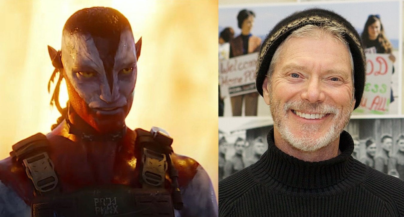 Лэнг в фильме (слева) и в жизни. Источники фото: «Аватар 3» и Википедия