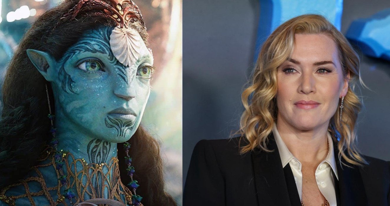 Уинслет в фильме (слева) и в жизни. Источники фото: «Аватар 2» и imdb.com