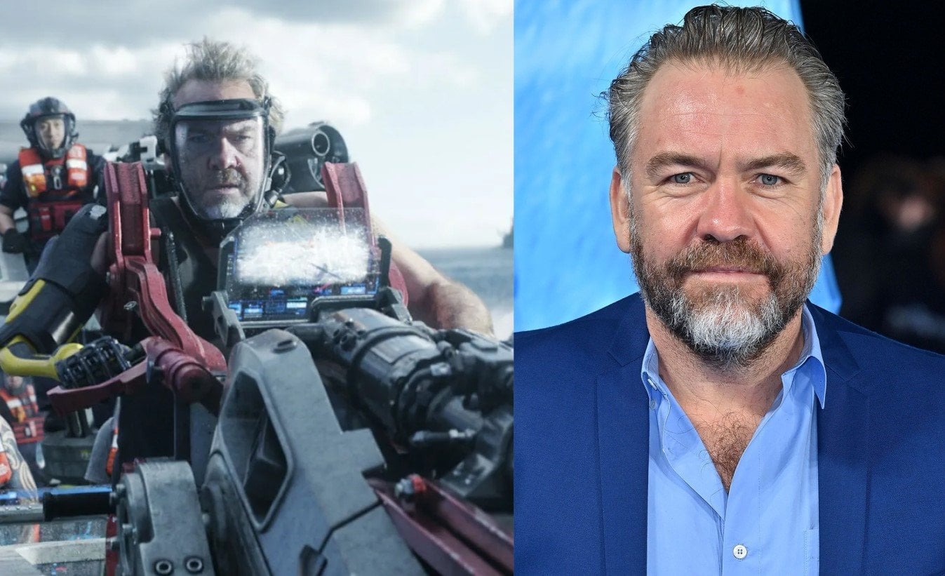 Коуэлл в фильме (слева) и в жизни. Источники фото: «Аватар 3» и tv.apple.com