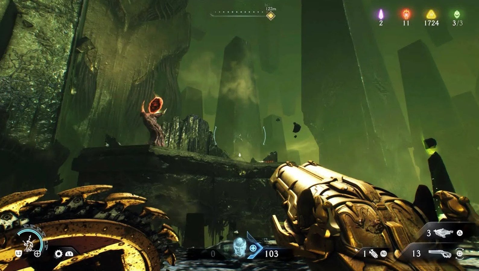 Источник: скриншот CQ.ru / Геймплей DOOM: The Dark Ages